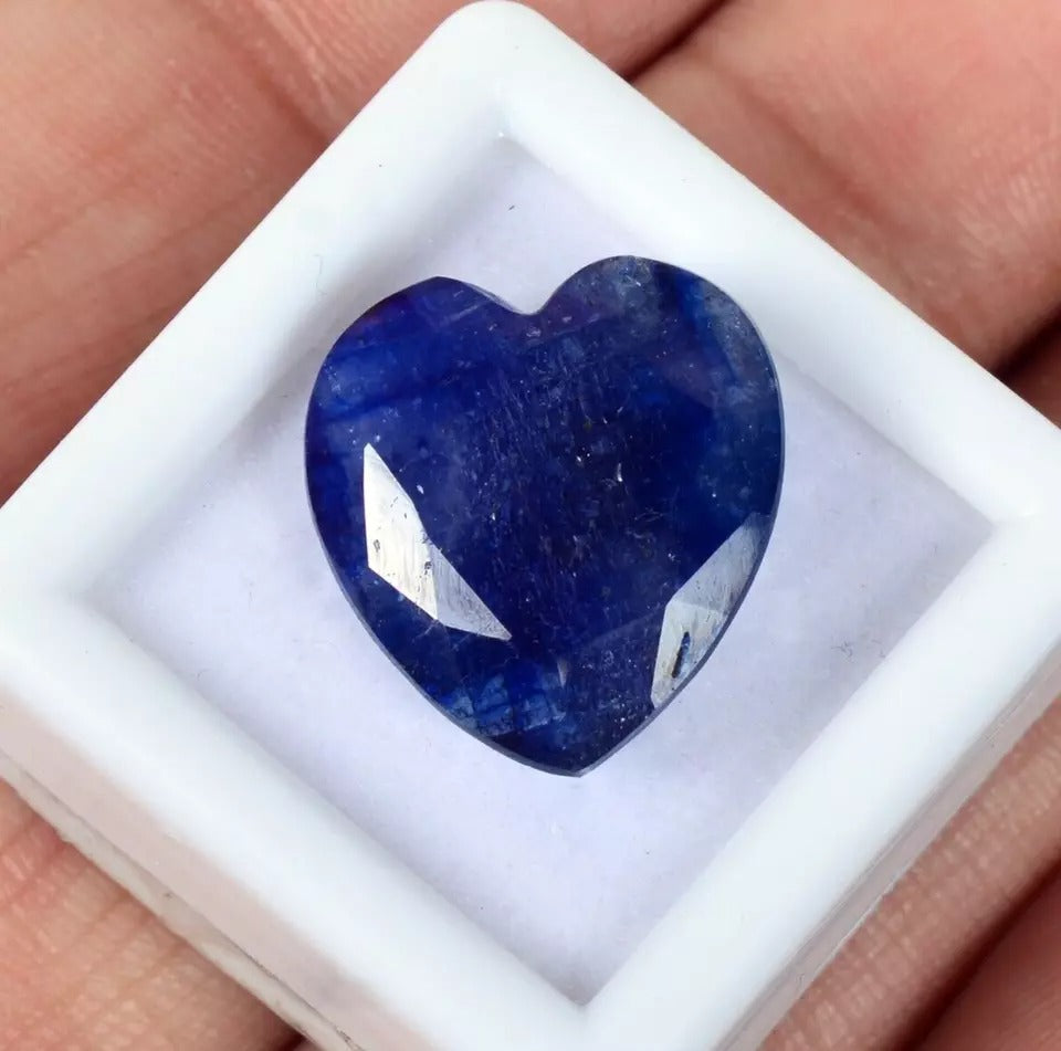 Certified 13.70Ct Natural Royal Blue Rare Sapphire Heart Cut Loose Precious Gem
