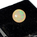 1.20 Ct Natural Ethiopian Opal Multi Welo Fire Round Cab Loose Rare Gem For Ring