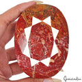 Red Jasper Loose Gemstone, Oval Faceted, Untreated — 92x967x37mm, 1820 Ct, Madagascar