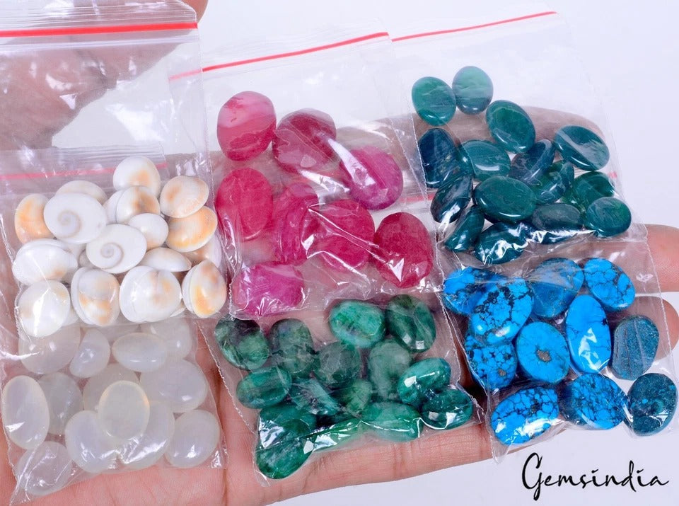 90 Pcs Estate Genuine Semi Precious Loose Mix Cut Multi Gemstones Lot Collection