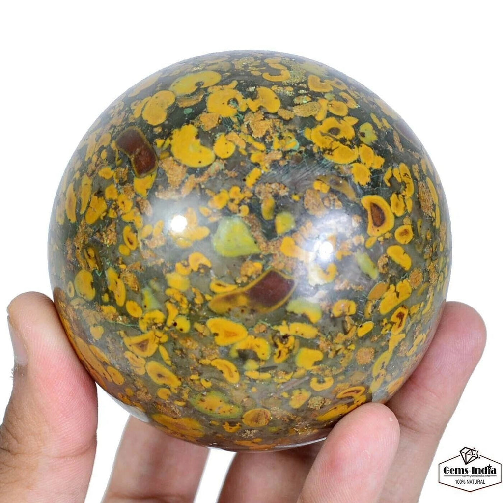 Jasper Sphere, Untreated — 3" in diameter, 3640 Ct