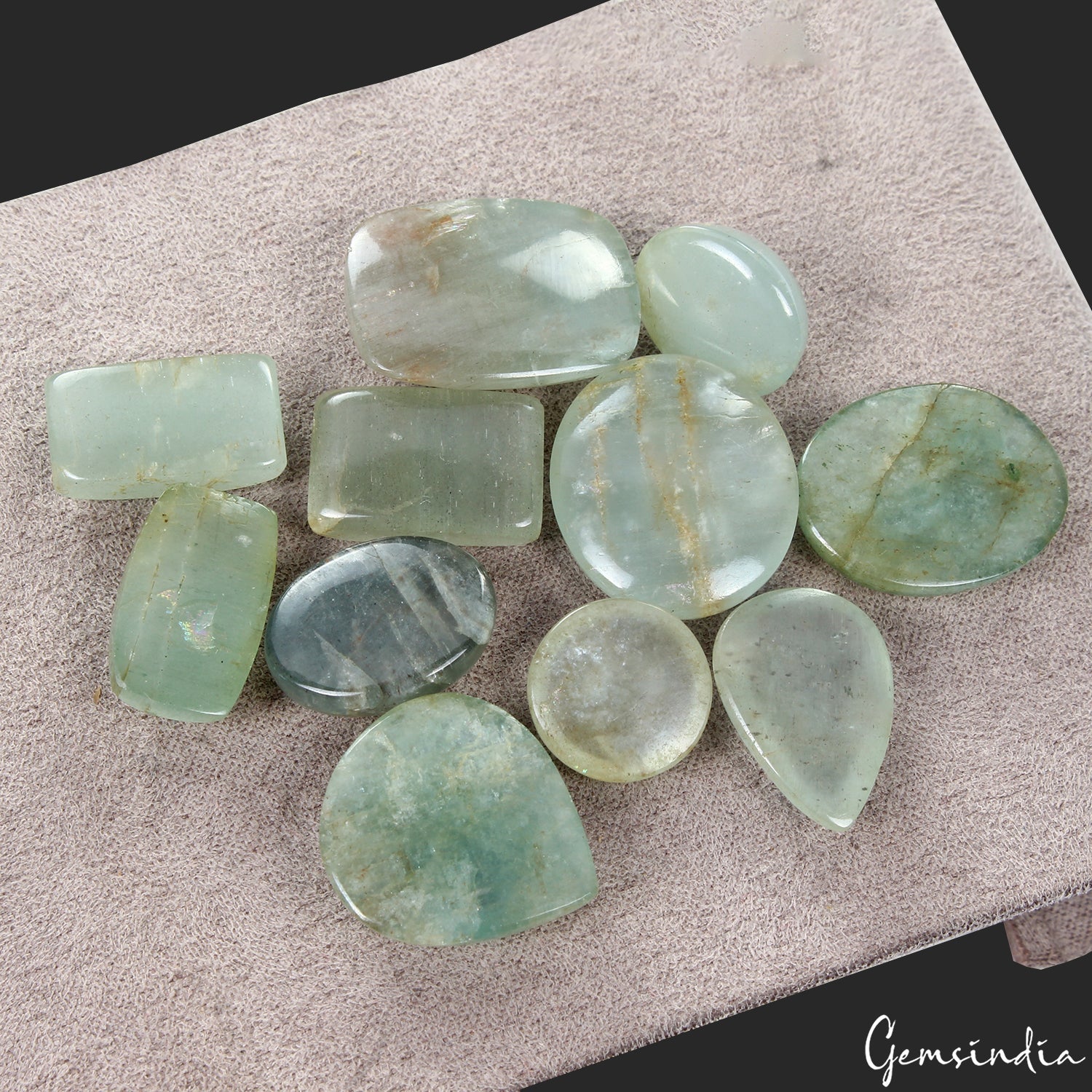 142.40 Ct Natural Untreated Aquamarine Mix Cabochon Loose Gemstone Lot 11 Pcs