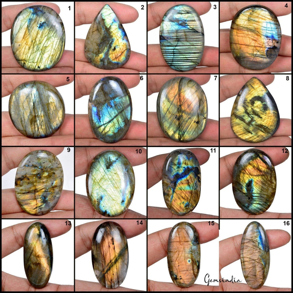 1940 Ct Natural Untreated Yellow Shine Labradorite Mix Cabochon Loose Gemstone