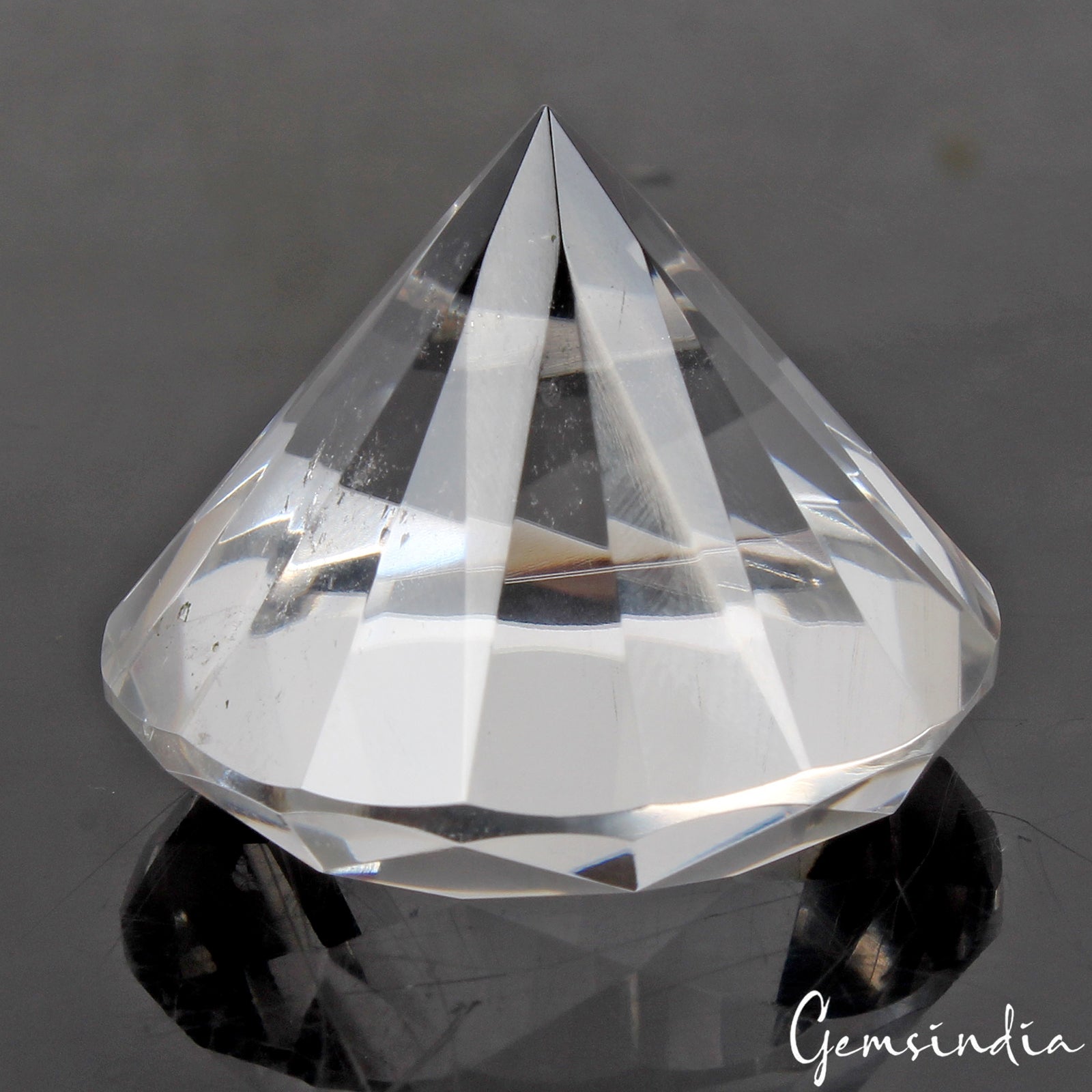 White Quartz Loose Gemstone, Untreated — 35x27 mm, 156.50 Ct, Brazil