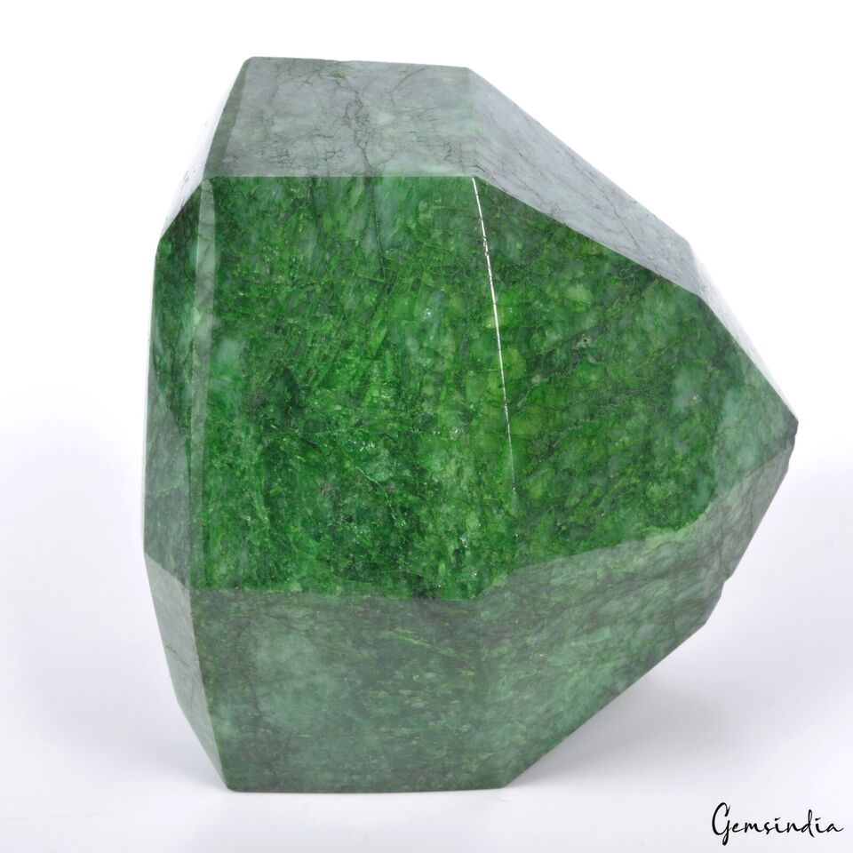 2450 Ct Natural Green Emerald Hexagon Cut Earth mined Huge Gemstone from Brazil