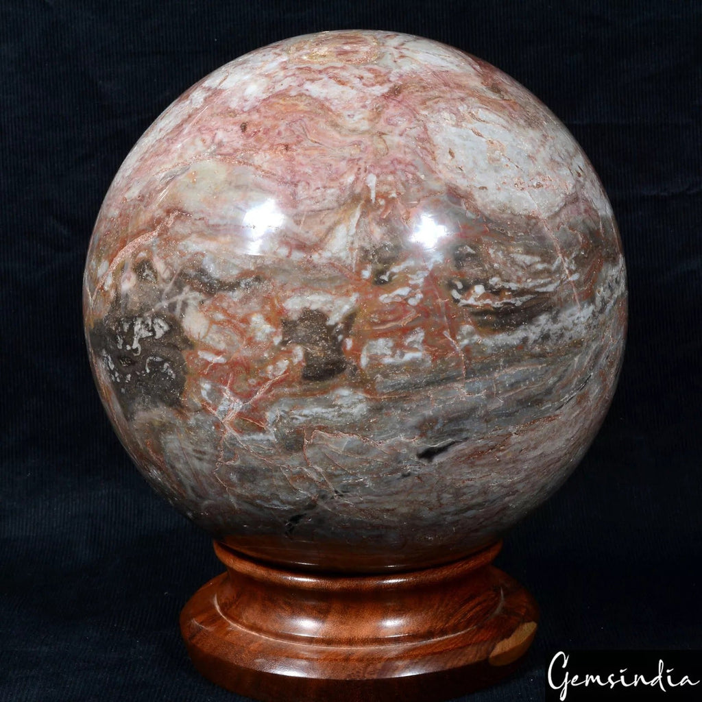 13.5 Kilo Natural Red Jasper Large Crystal Healing Sphere Gemstone/Home Decor