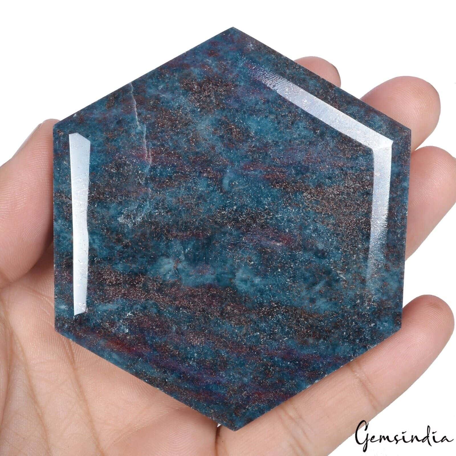 1700Ct Natural Untreated Ruby Kyanite Hexagon Cut Huge Rare Collective Loose Gem