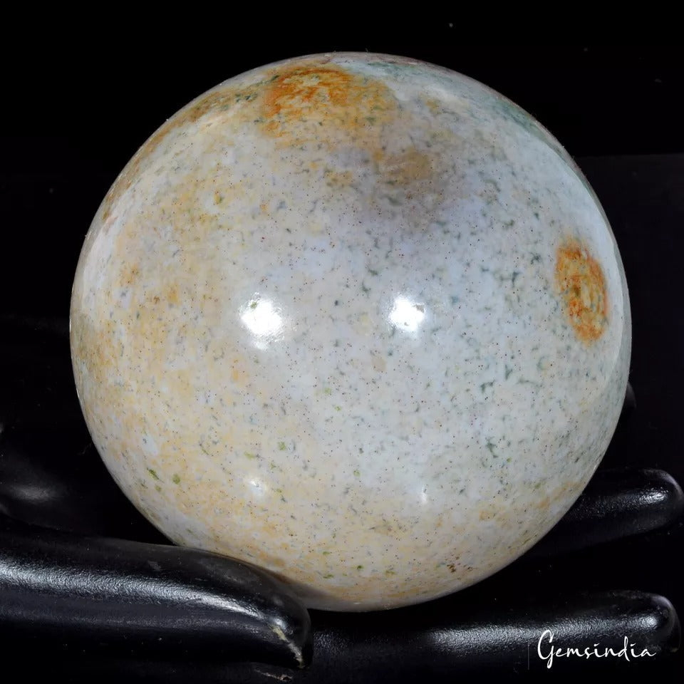 4200 Cts Natural Untreated Moss Agate Huge Gems Sphere Crystal Healing Minerals