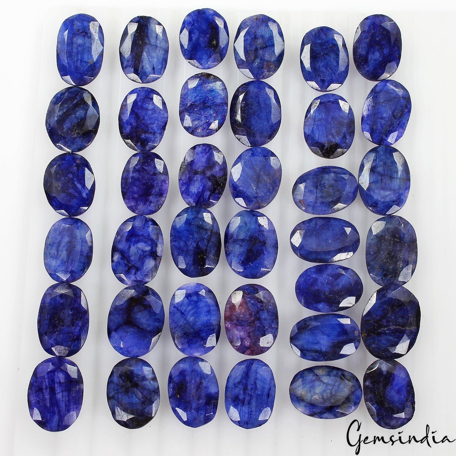 500 Ct Natural Blue Beryl Oval Cut Loose 18-21mm Gemstones For Jewelry ~37 Pcs