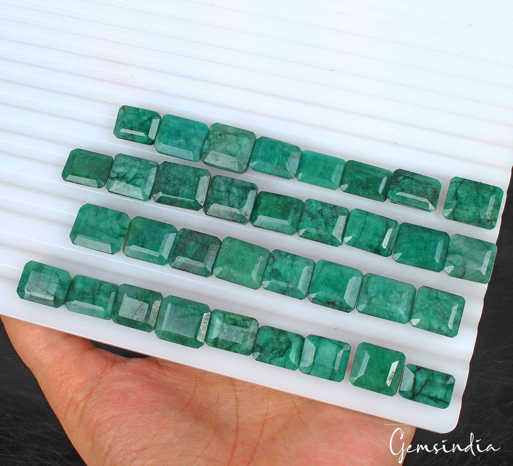 Natural Green Brazilian Octagon Cut Emerald 270.00 Ct Loose Wholesale Gems Lot