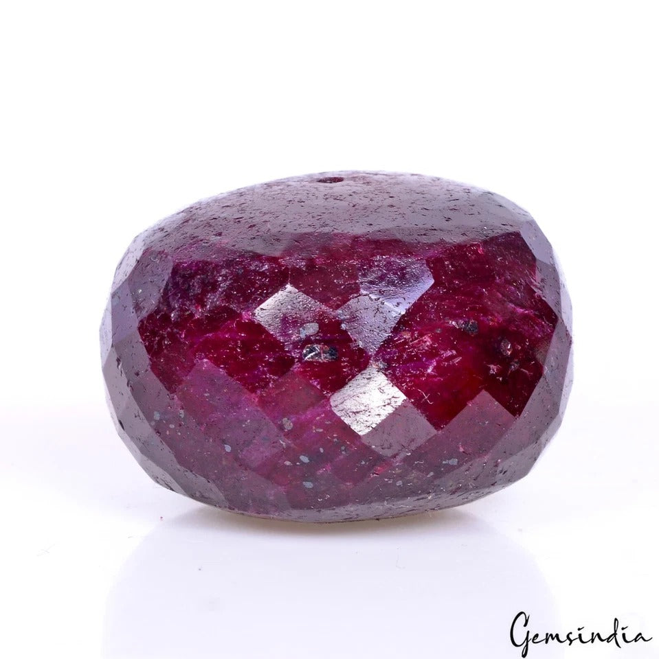 Ruby Beaded Strand, Red — 33x23mm, 330 Ct, Madagascar