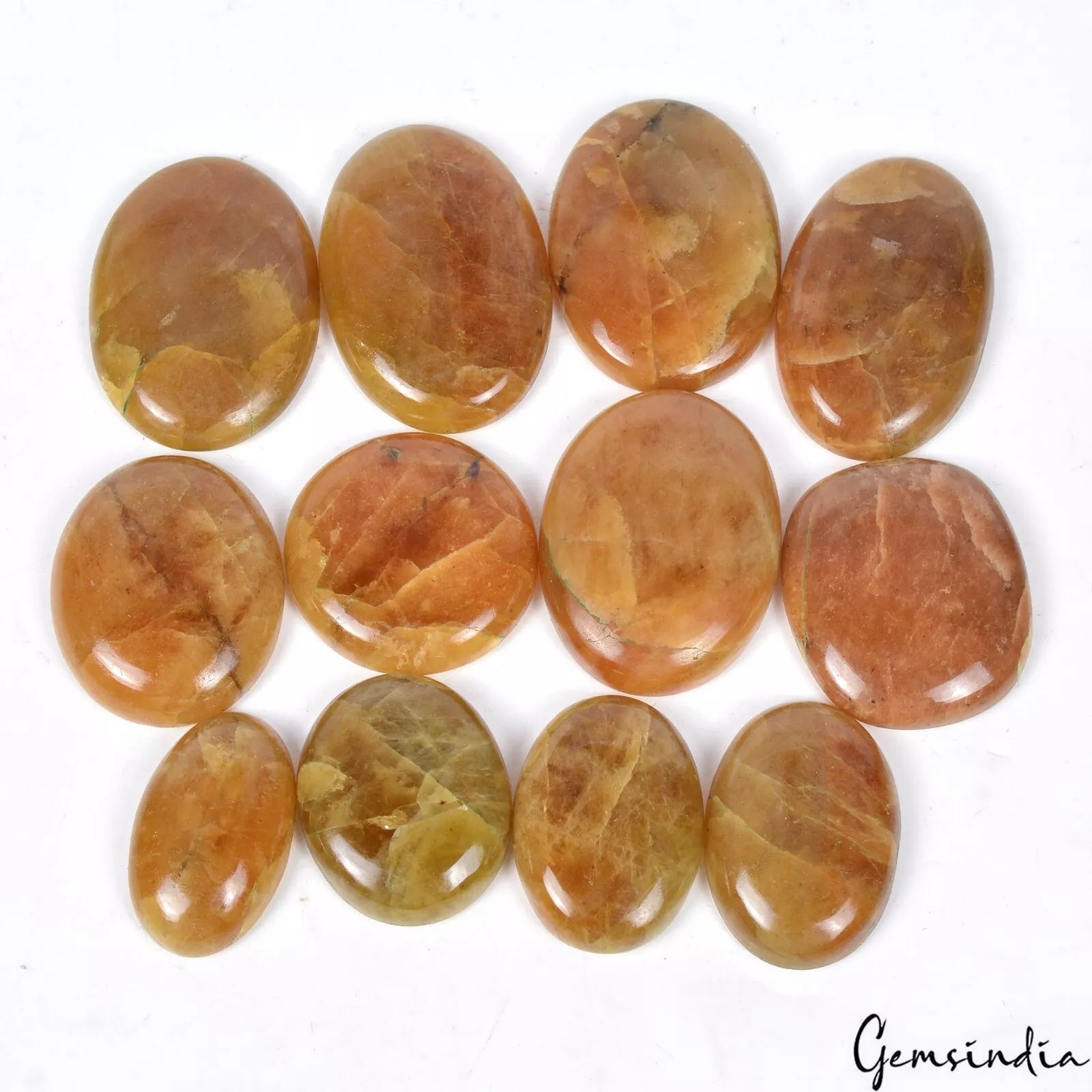 780 Cts Natural Untreated Yellow Beryl Heliodor Oval Cabochon 30-43mm Gemstones
