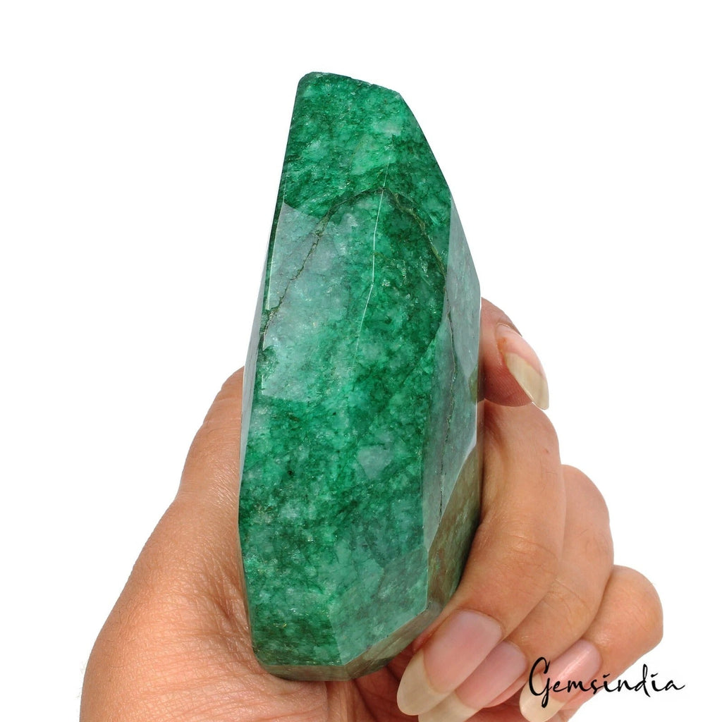 1130 Cts Natural Brazilian Green Emerald Pear Faceted Earth Mined Loose Huge Gem