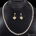 Pearl Jewelry, Untreated, White — 5mm To 6mm, 107.20 Ct, India
