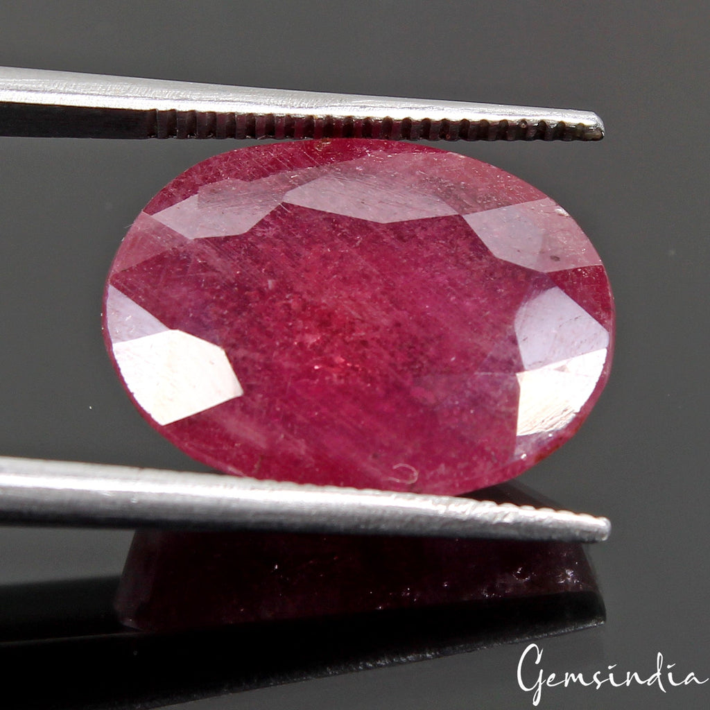 Certified 12.25 Ct Natural Mozambique Red Ruby Oval Cut Loose AAA Grade Gemstone