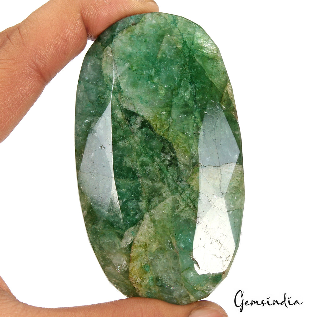 1270 Ct Natural Green Brazilian Emerald Oval Cut Faceted Earth Mined Loose Gems