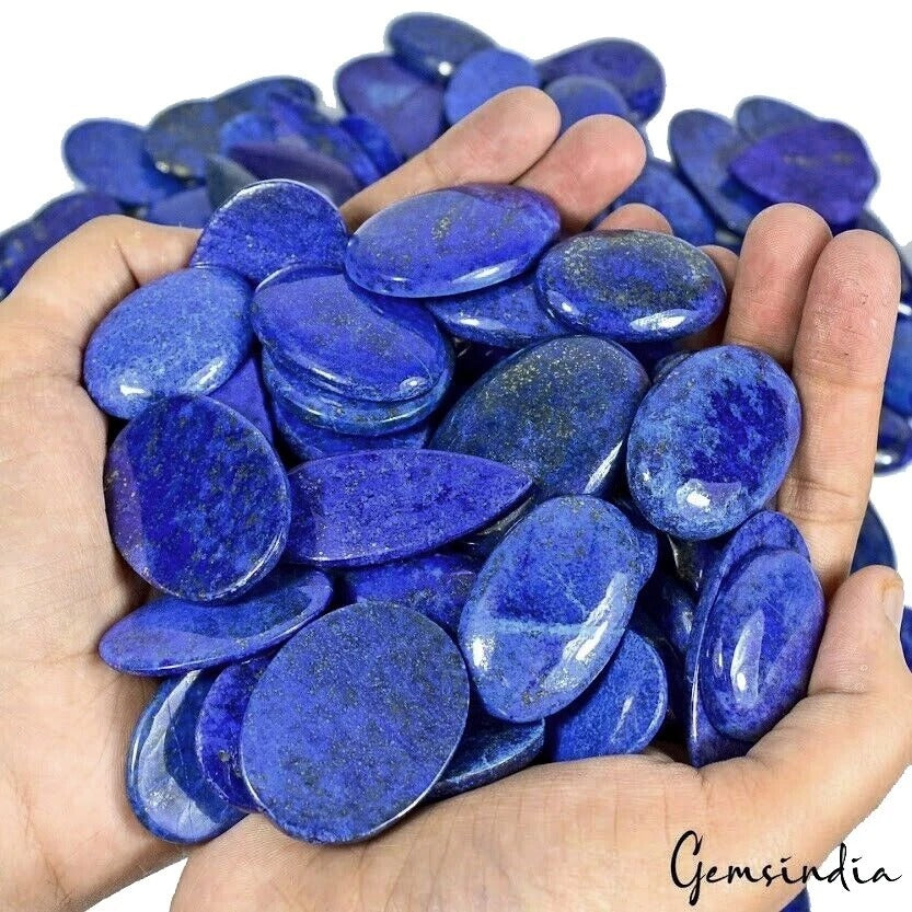Lapis Lazuli Lot, Cabochon, Blue — 175 Pieces, 25mm to 55mm, 10000 Ct (2 Kg), Afghanistan