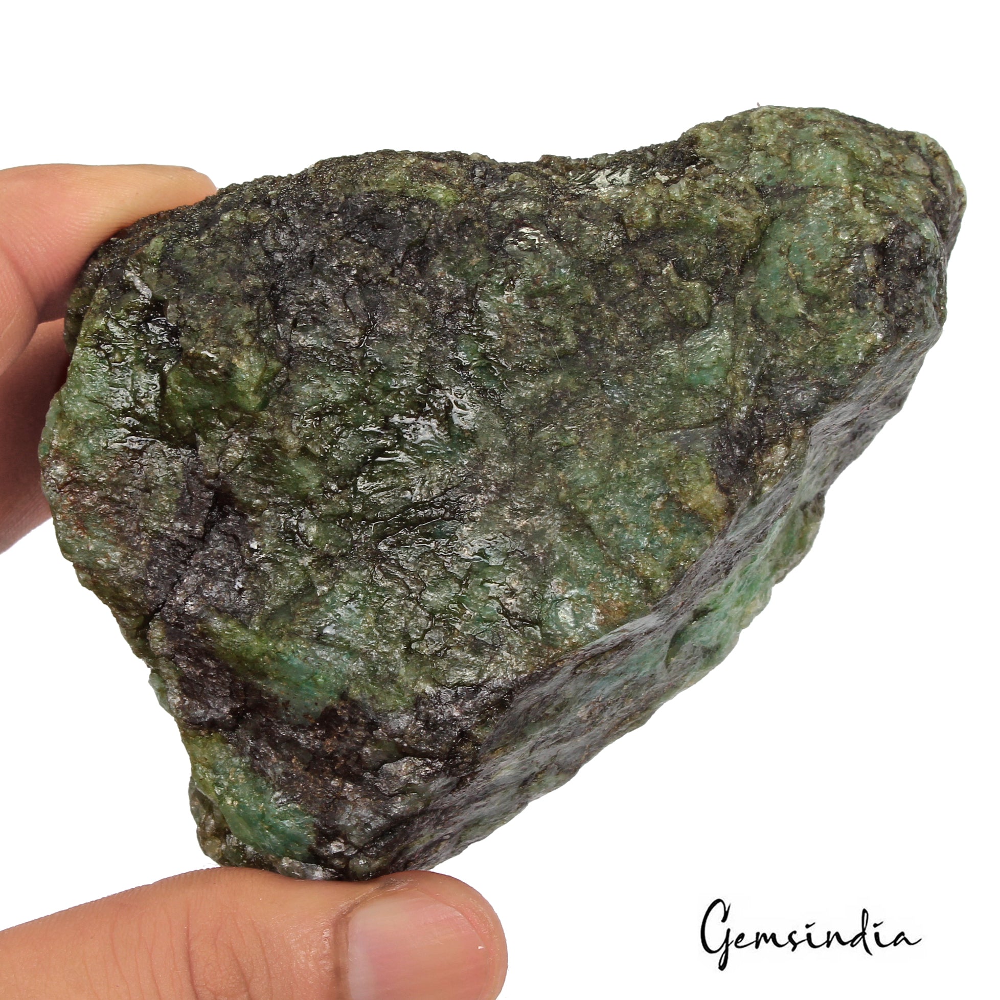 HUGE 2270 Ct Natural Green Emerald Colombian Uncut Raw Rough Loose Gems Specimen