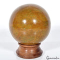 3000 Ct Natural Yellow Green Agate Healing Crystal Mineral Sphere Gem With Stand