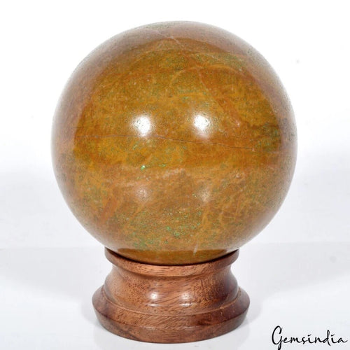 Agate Sphere, Yellow — 2.9" in diameter, 3000 Ct