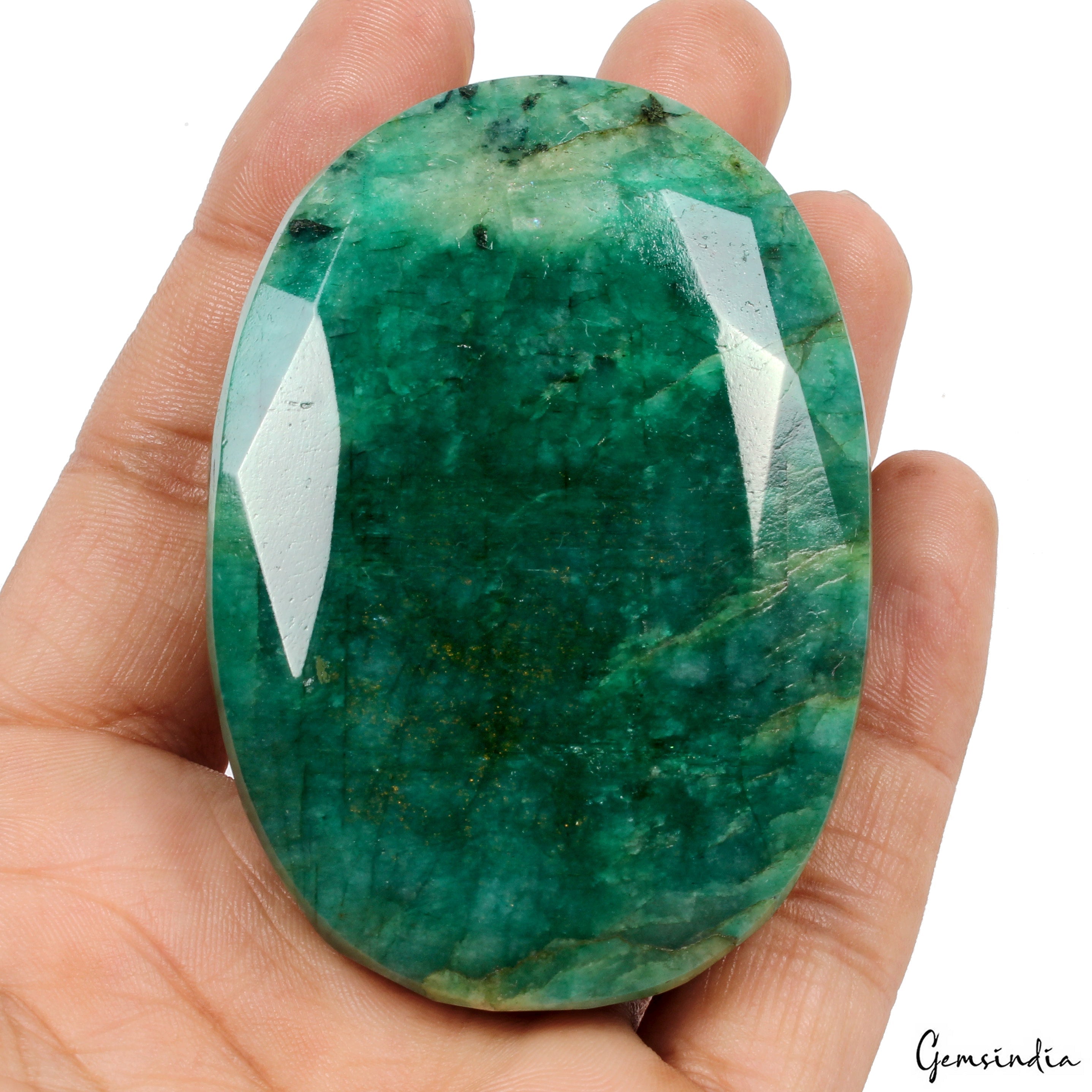 900 Ct Natural Green Blue Brazilian Emerald Oval Faceted Earth Mined Loose Gems