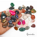 1400 Ct/42Pcs Natural Multi Color Treated & untreated Mix Cab Gems Wholesale Lot