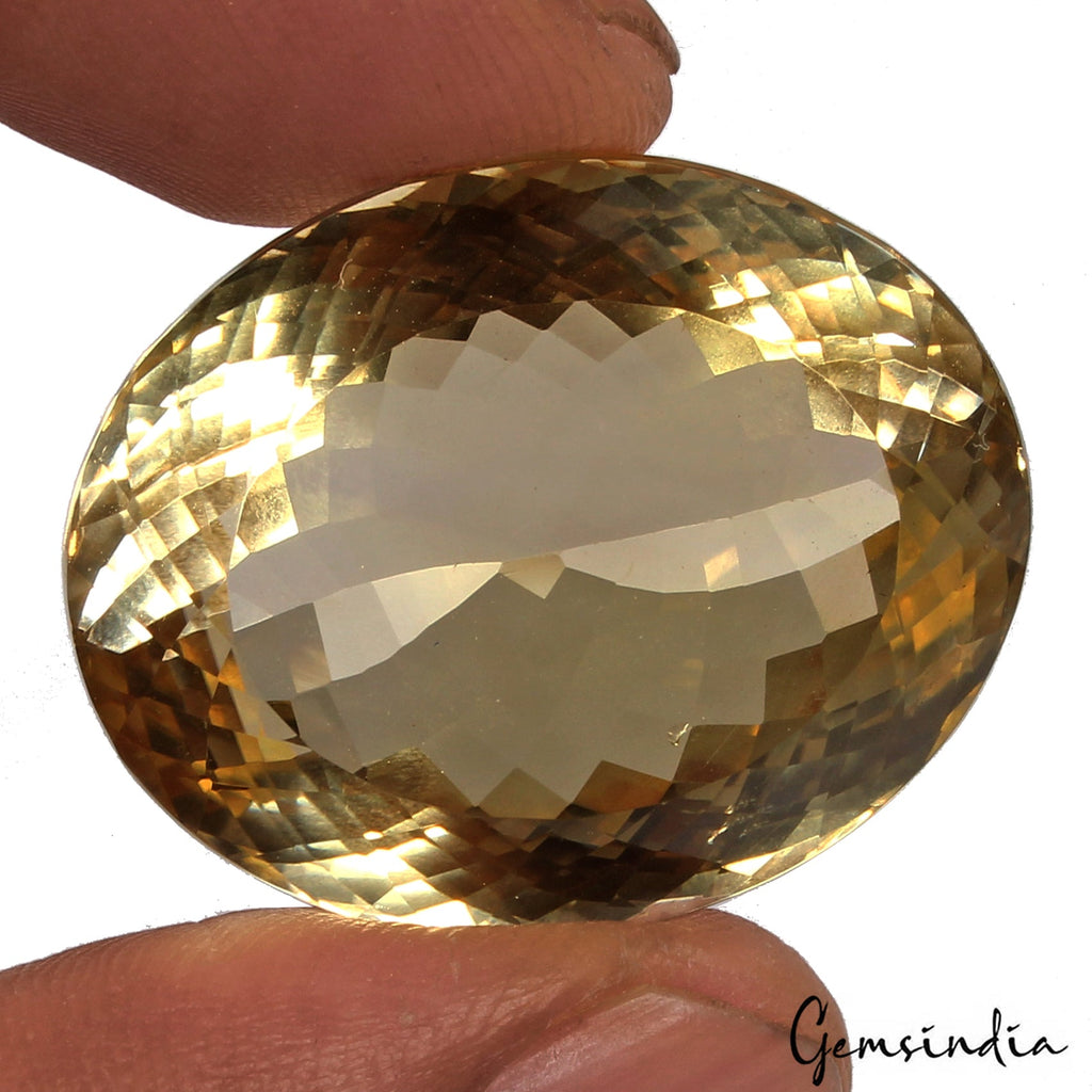 VVS 71.80 Ct Natural Citrine AAA Untreated Huge Faceted Oval Cut Loose Gemstone