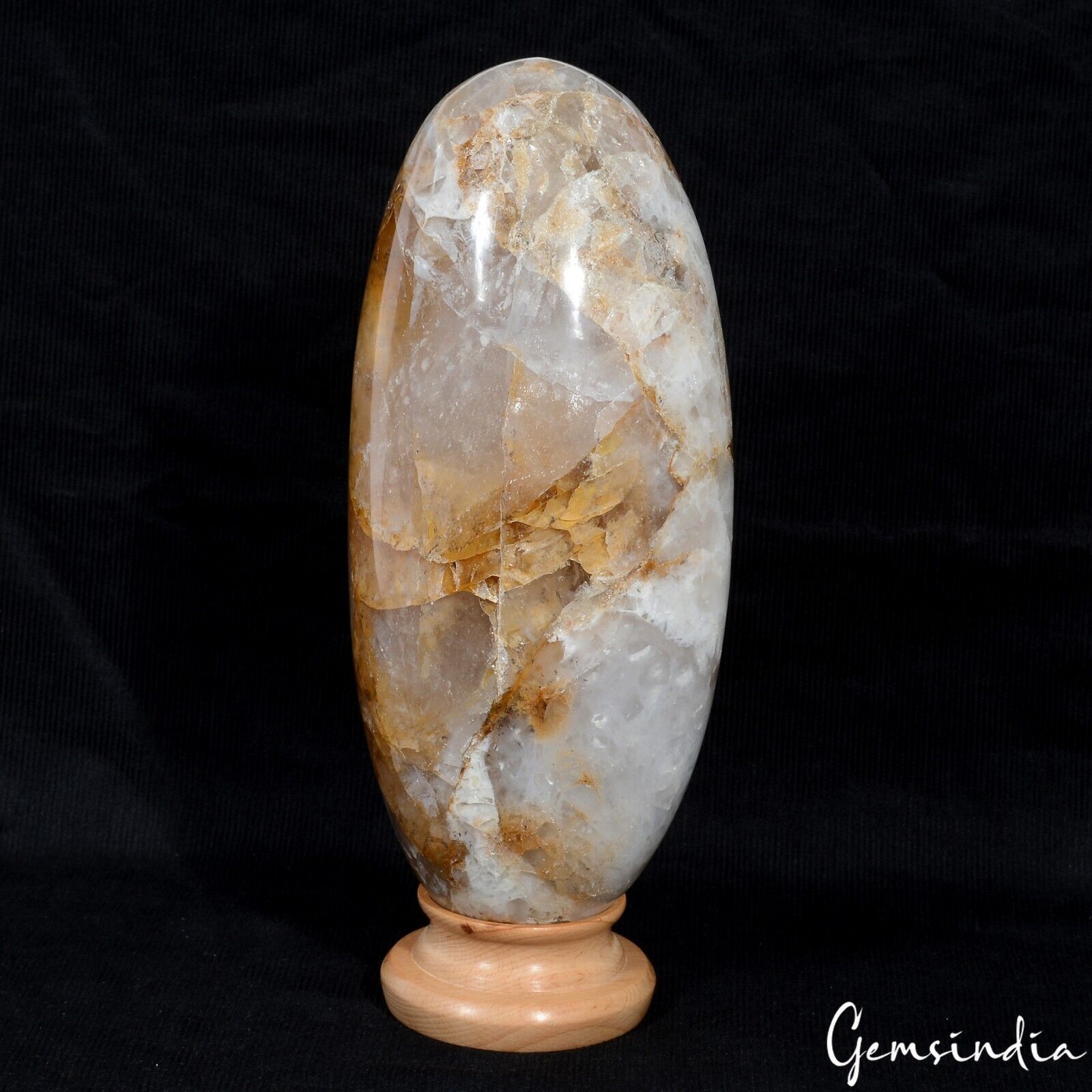 Quartz Loose Gemstone, Untreated, Golden — 9.3x4 Inch, 17950 Ct (3.590 Kg)