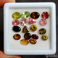 Mix Cut Natural Unheated Multi Color Tourmaline 18 Pc 12.30ct 5-8mm Lot Gemstone
