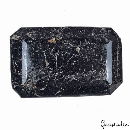 1.2 Kg Natural Rare Black Tourmaline Octagon Cut Large Loose Gemstone 4.8*3*2.5"