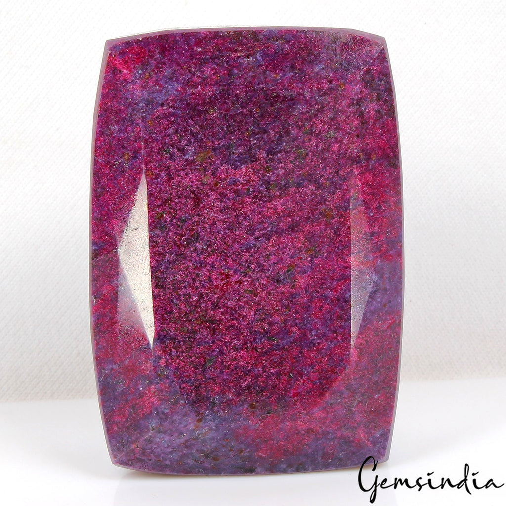 2600 Cts Natural Purple Red Ruby Cushion Faceted Loose Earth mined Huge Gemstone