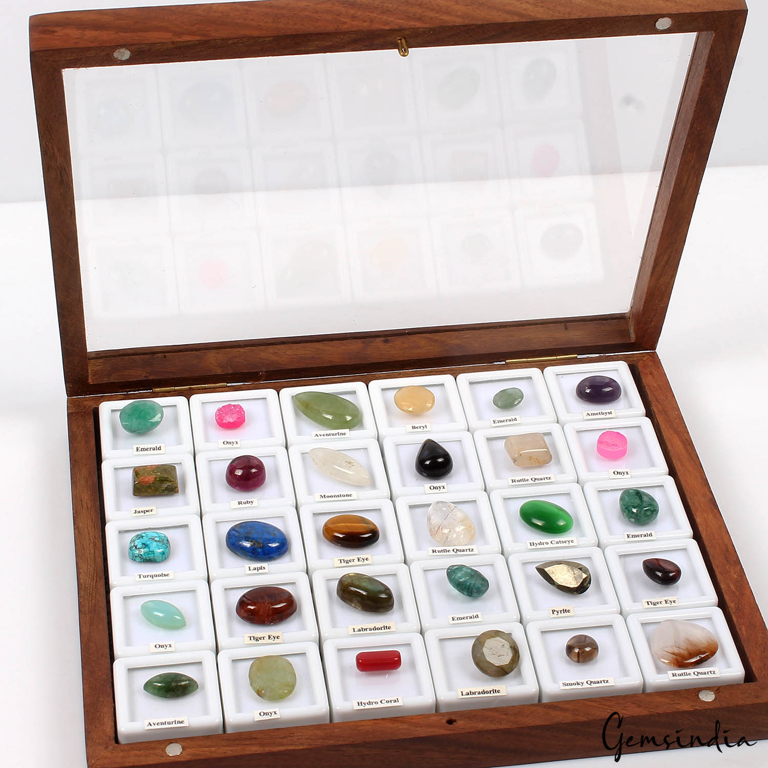 Onyx Lot, Loose Gemstone, Color Enhanced, Multi Color — 30 Pieces, 9mm to 25mm, 258.30 Ct, India