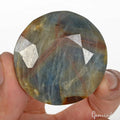 Certified 550 Cts Natural Untreated Bi Color Sapphire Round Cut Loose Huge Gem