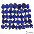 40 Pcs Natural Blue Lapis Lazuli Mix Cabochon Loose 22-36mm Gemstones Lot~1240Ct