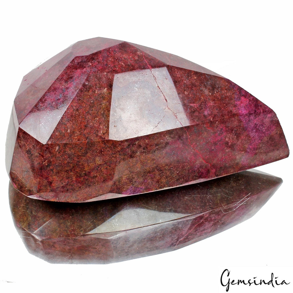 Ruby Loose Gemstone, Color Enhanced, Red — 8.5 x 5.5 x 4 Inch, 23150 Ct (4.63 Kg), Madagascar