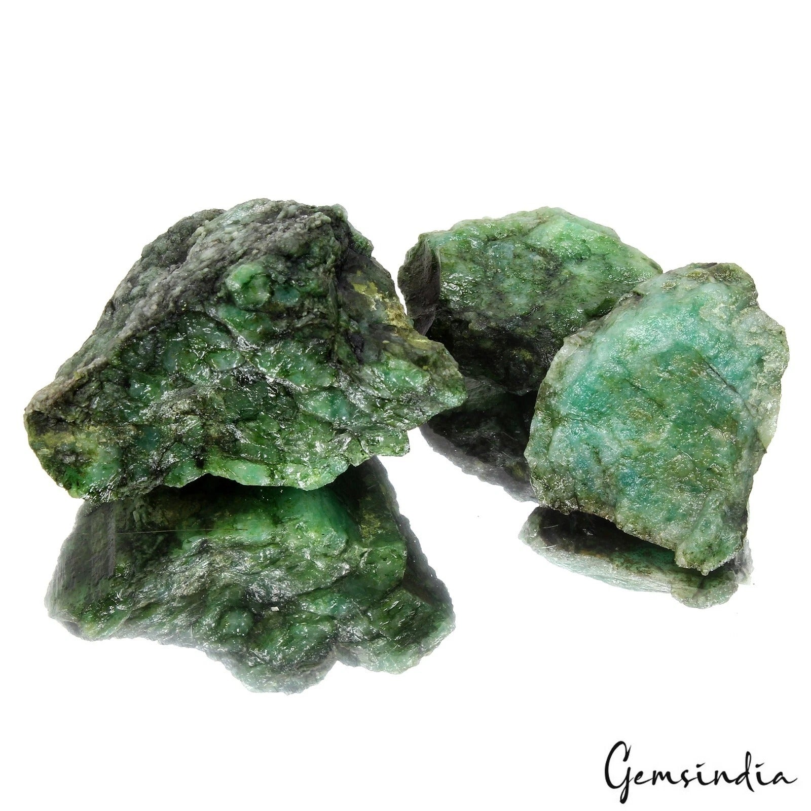 550 Ct Natural Green Brazilian Emerald Raw Rough Uncut Rock Loose Gemstone Lot
