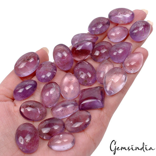Amethyst Cabochon, Untreated, Purple — 18mm to 23mm, 450 Ct