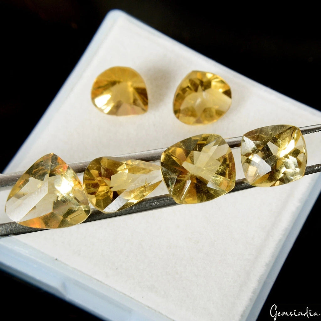 Certified 12.60 Cts/6 Pcs Natural Yellow Citrine Mix Cut Loose Gems For Jewelry