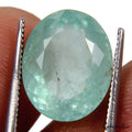 Certified 7.20Ct Green Santa Maria Aquamarine Gem From Brazil 100% Natural Color