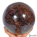 14.5 Kg Big Natural Garnet Gemstone Sphere Ball Crystal Reiki Healing Decor~7.6"