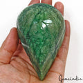 Brazilian Emerald Carving, Color Enhanced — 106x70x50mm, 2380 Ct, Brazil