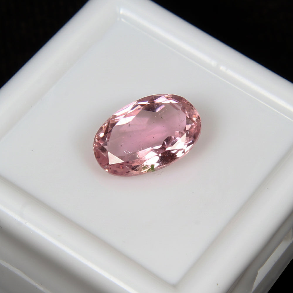 2.30 Ct Faceted Oval Natural Rubellite/Pink Tourmaline Loose Certified Gemstone