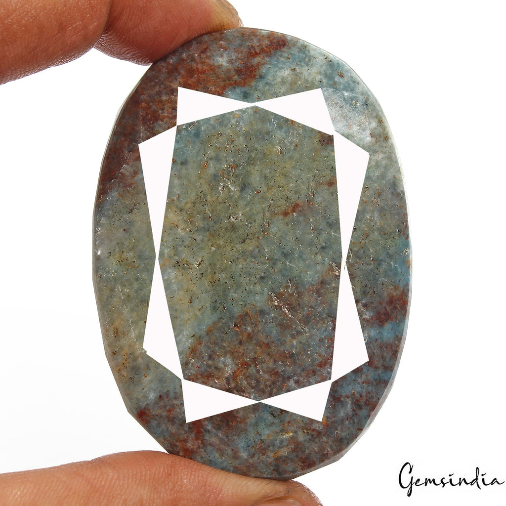 670Ct Natural Untreated Bi Color Kyanite Oval Faceted Huge Loose Earth Mined Gem