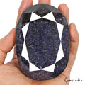 3270 Cts Natural African Dark Blue Sapphire Oval Faceted Cut Huge Size Loose Gem