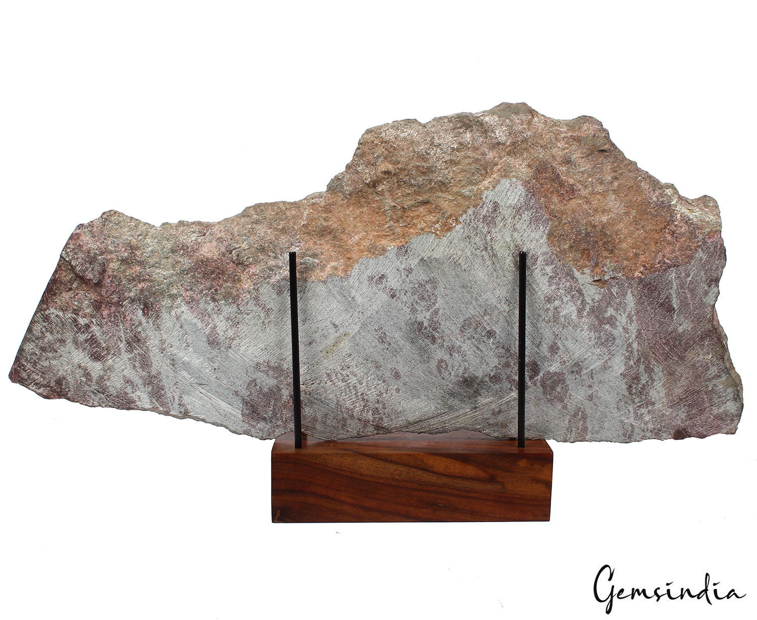 6.4kilo Ruby Kyanite Rough Slab Uncut Untreated Crystal Display Specimen w/Stand