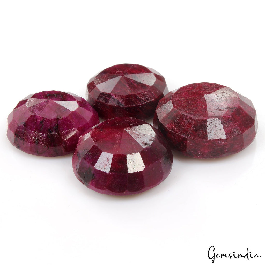 Certified Natural African Ruby 30-35mm Round Cut Loose Pendant Size Gems 650 Ct