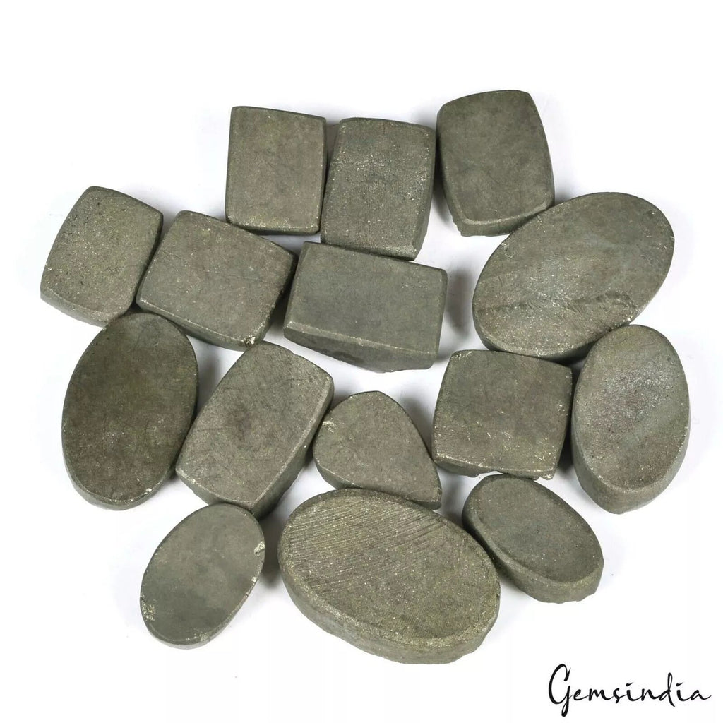 700 Ct Natural Pyrite Druzy Untreated Mix Shape 17mm-30mm Peru Gemstones ~ 15 Pc