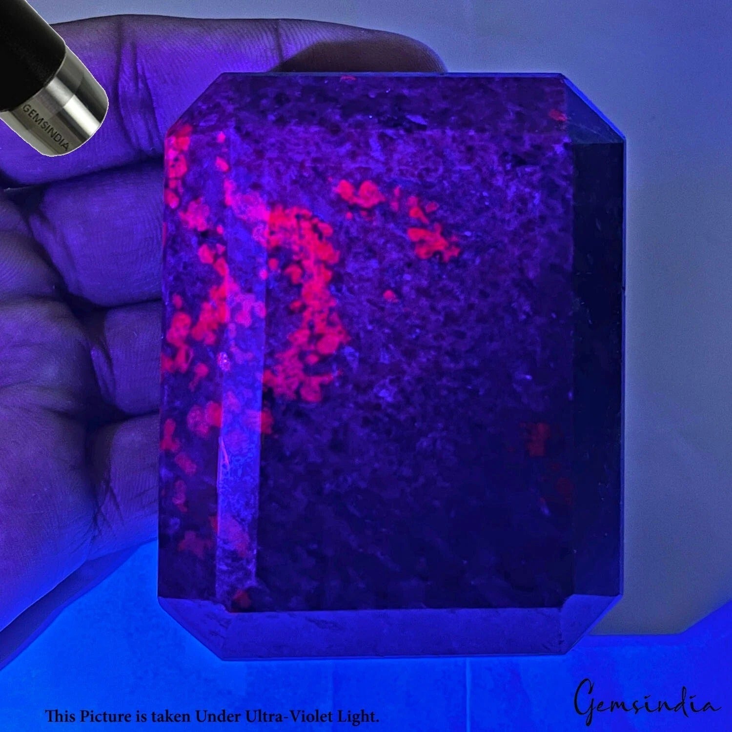 2340 Ct Natural Untreated Red Blue Ruby Kyanite Octagon Cut Earth Mined Huge Gem