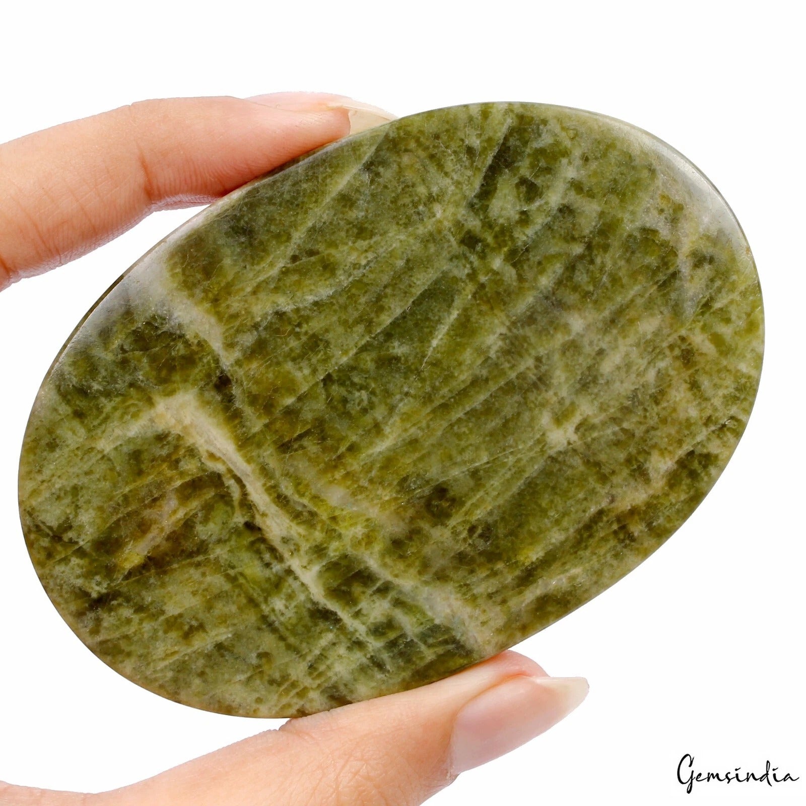 Vessonite Loose Gemstone, Oval Carved, Untreated — 86x58x12 mm, 640 Ct, Madagascar