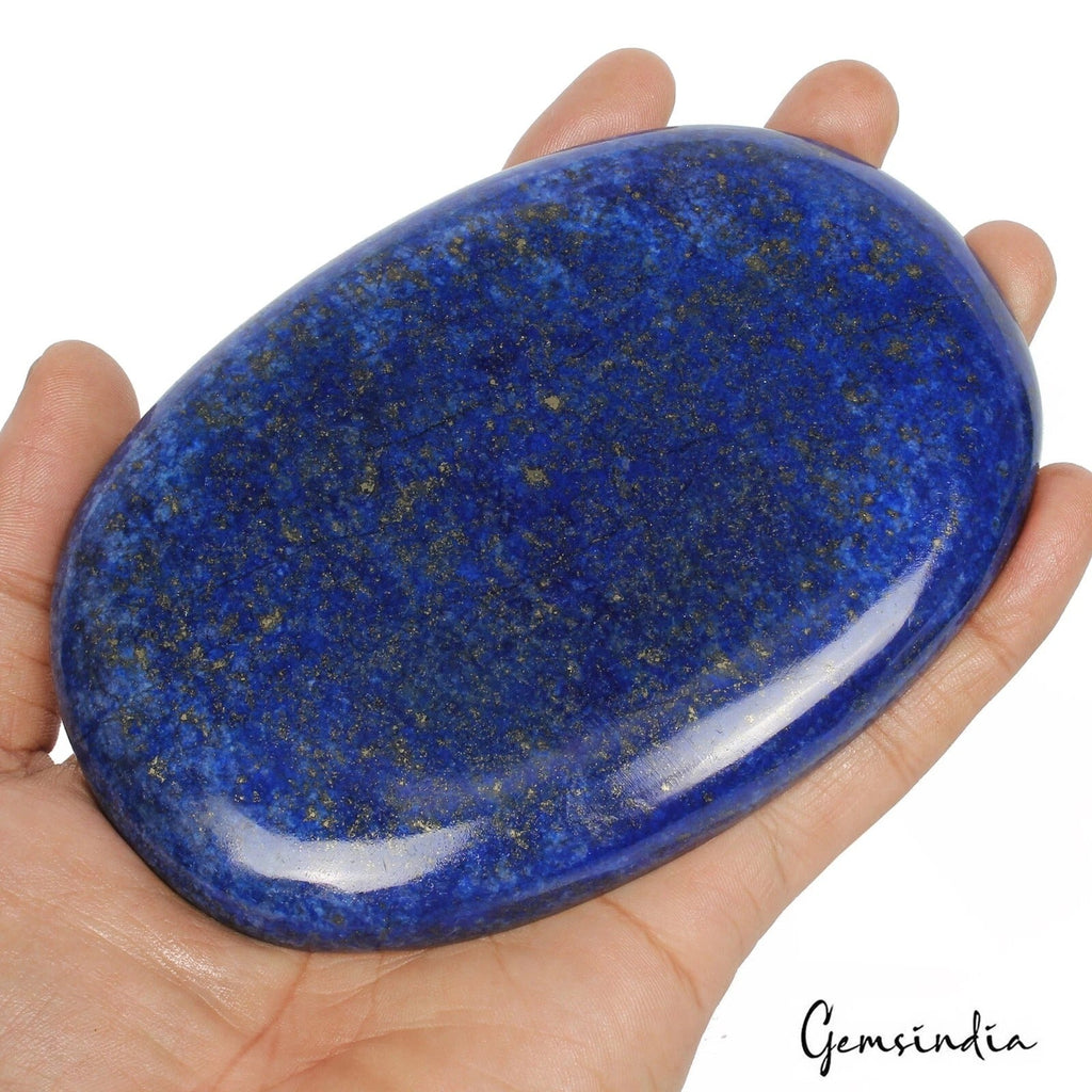 Certified 1695 Cts Natural Blue Lapis Lazuli Oval Cabochon Huge Size Gemstone